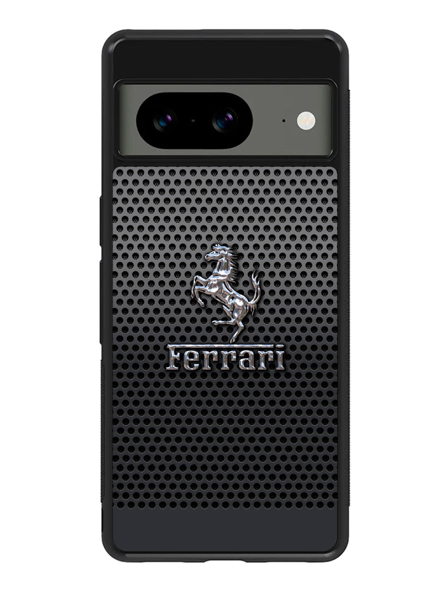 Ferrari Chrome Logo Google Pixel 8 Case QC1286