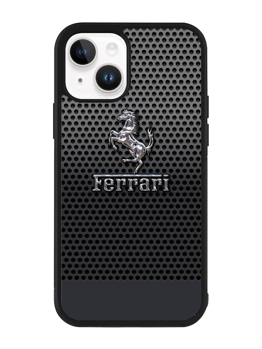 Ferrari Chrome Logo iPhone 14 Case QC1286