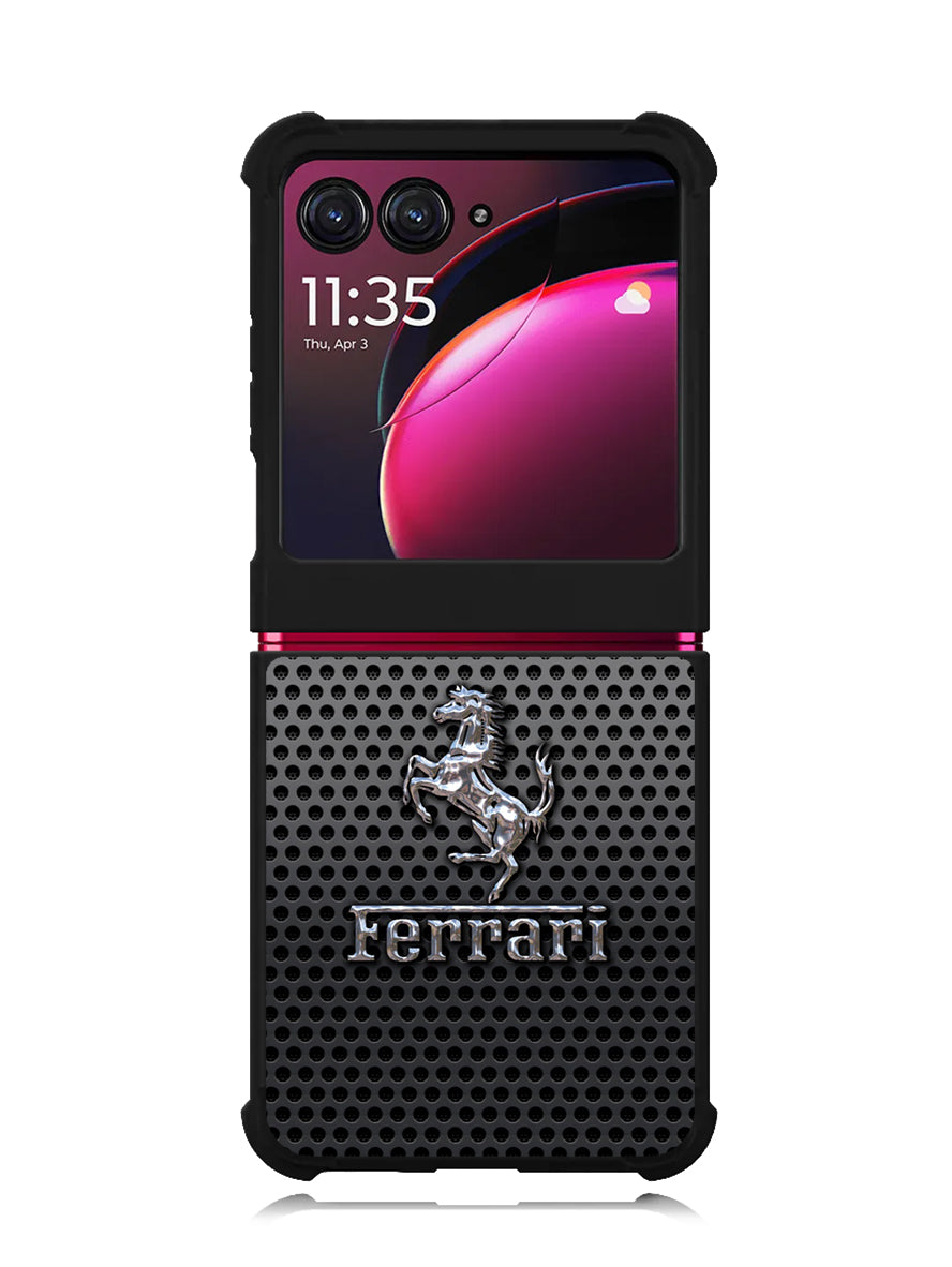 Ferrari Chrome Logo Motorola Moto Razr Plus 2023 , Moto Razr+ 2023 Case OV1286