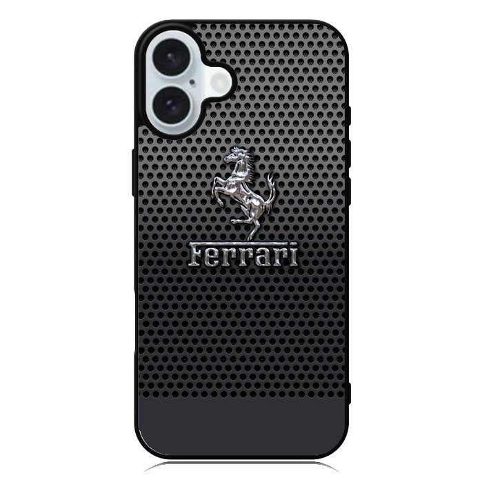 Ferrari Chrome Logo iPhone 16 Case QC1286