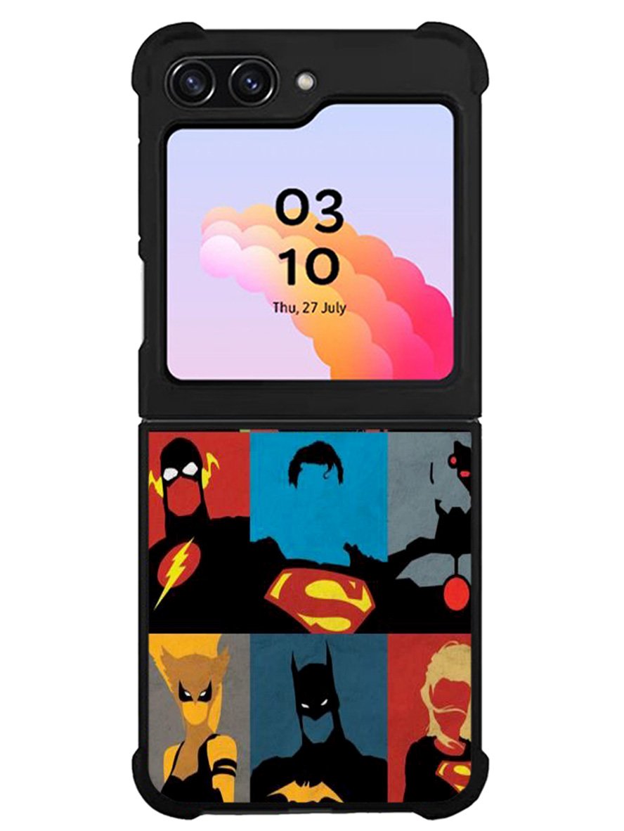 Justice League DC Comics Superheroes Samsung Galaxy Z Flip 5 5G 2023 Case OV1298