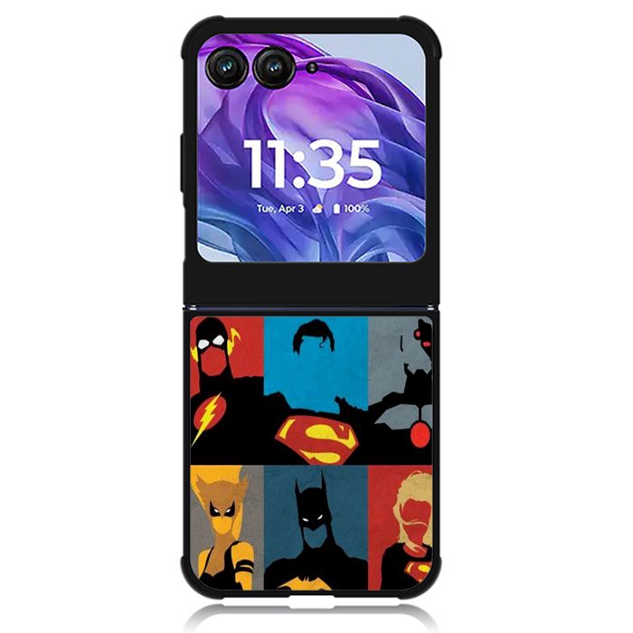 Justice League DC Comics Superheroes Motorola Moto Razr Plus 2024 , Moto Razr+ 2024 Case OV1298