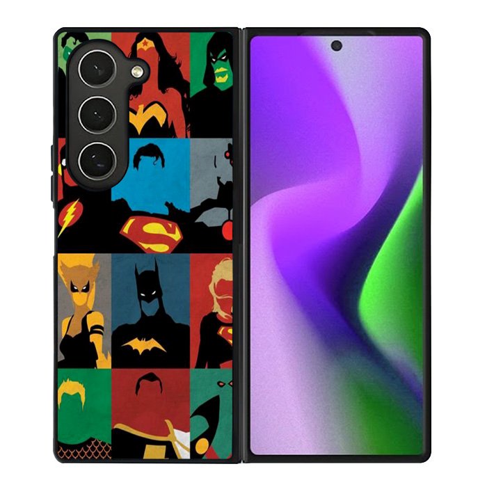 Justice League DC Comics Superheroes Samsung Galaxy Z Fold 6 5G 2024 Case OV1298