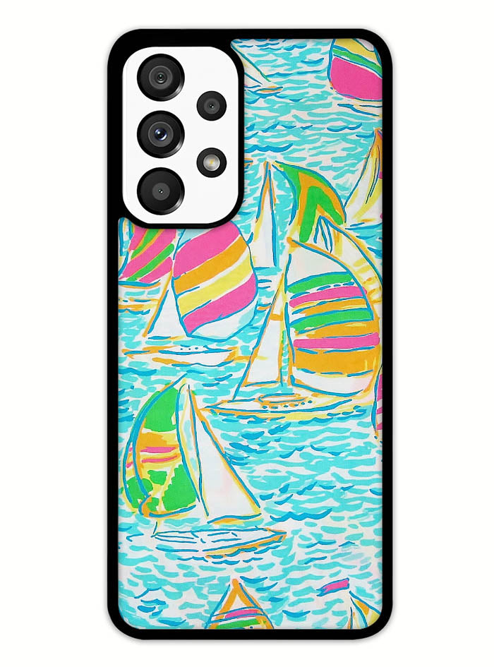 Lilly Pulitzer Sailboat Samsung Galaxy A53 5G Case