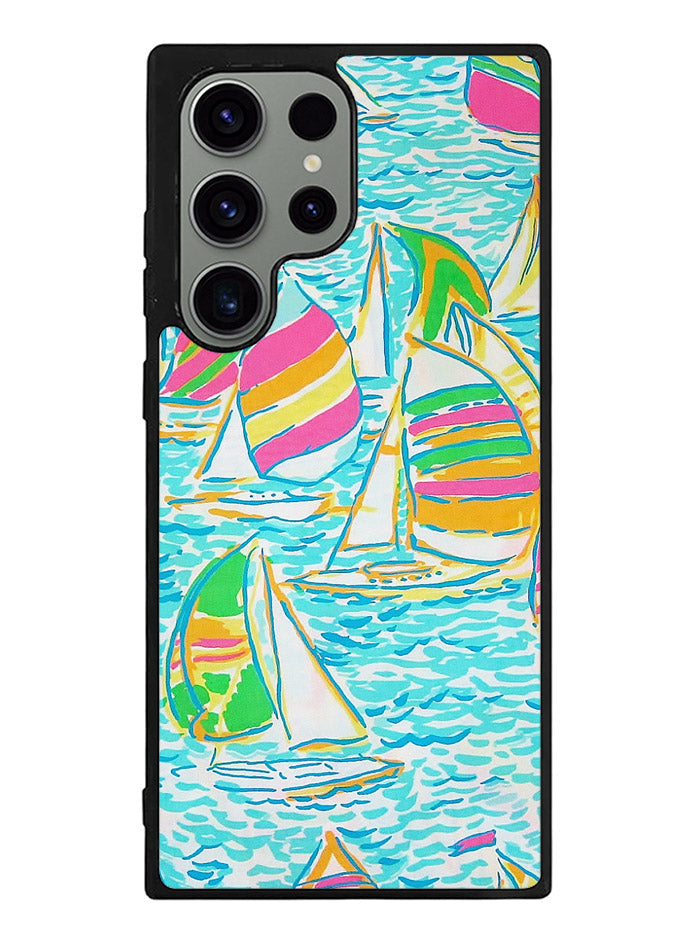 Lilly Pulitzer Sailboat Samsung Galaxy S23 Ultra 5G Case