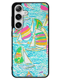 Lilly Pulitzer Sailboat Samsung Galaxy S25 5G Case