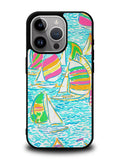 Lilly Pulitzer Sailboat iPhone 15 Pro Case