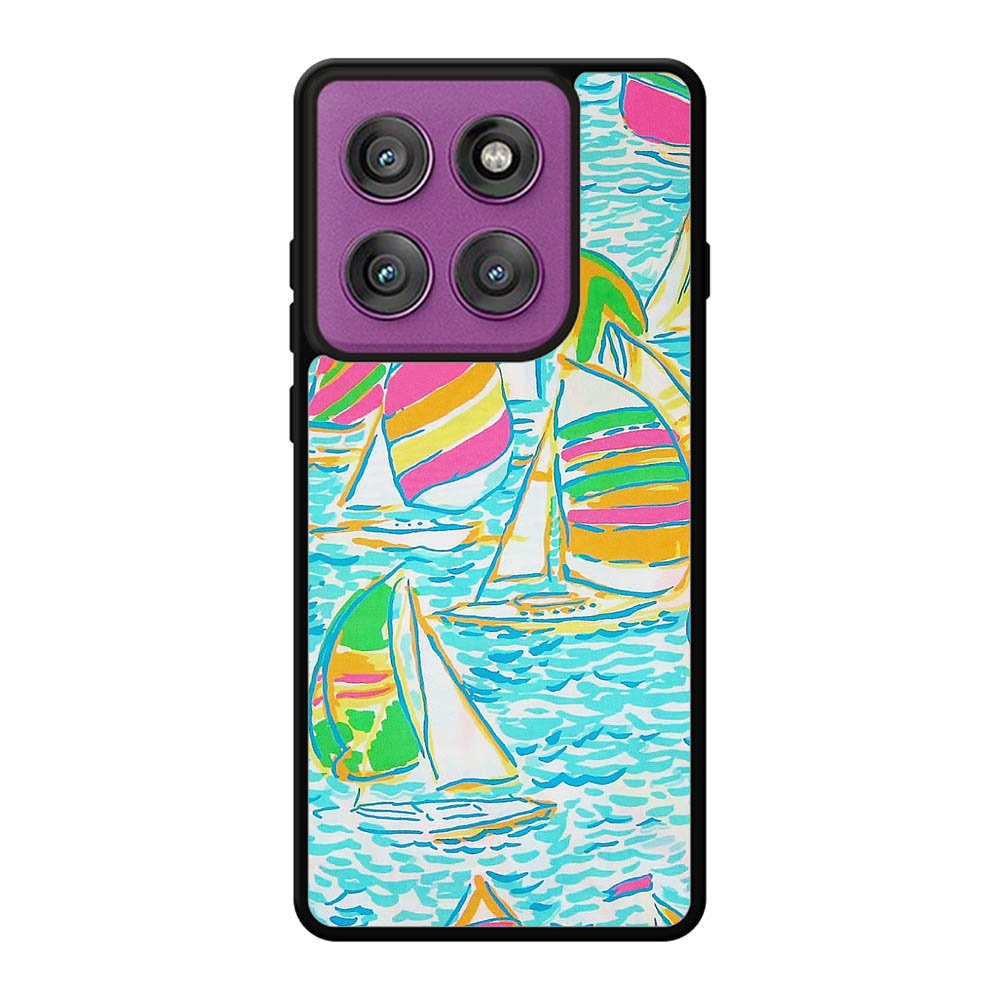 Lilly Pulitzer Sailboat Motorola Moto Edge 60 Pro Case