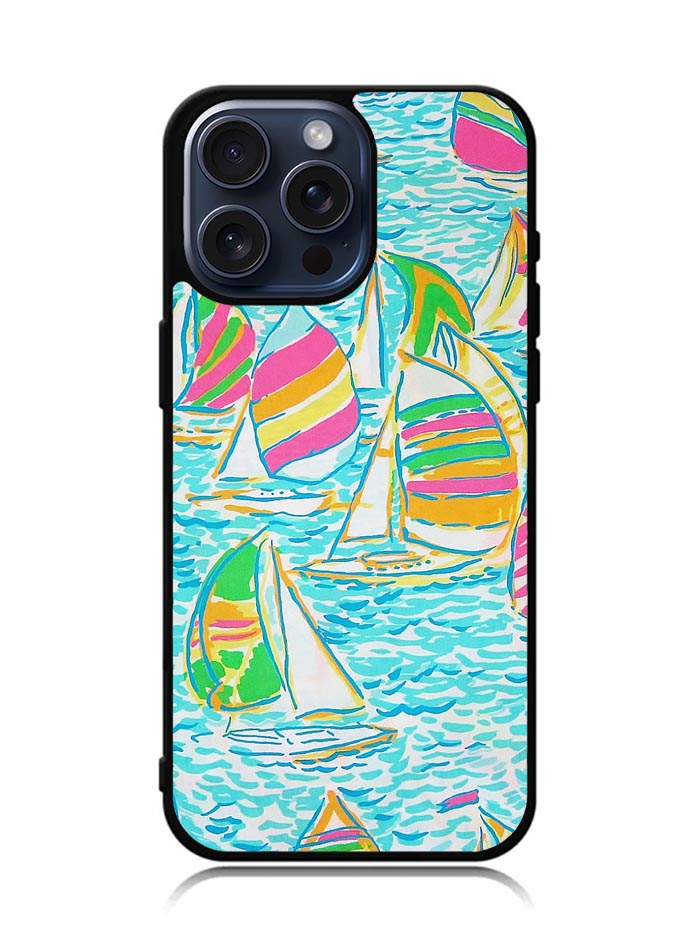 Lilly Pulitzer Sailboat iPhone 15 Pro Max Case