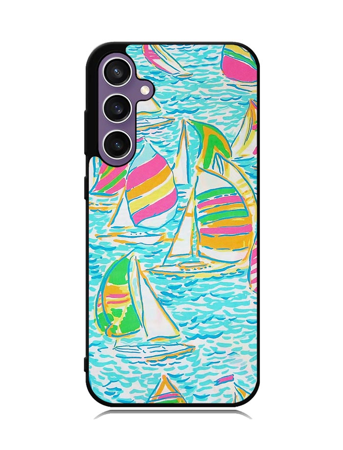 Lilly Pulitzer Sailboat Samsung Galaxy S23 FE 5G Case