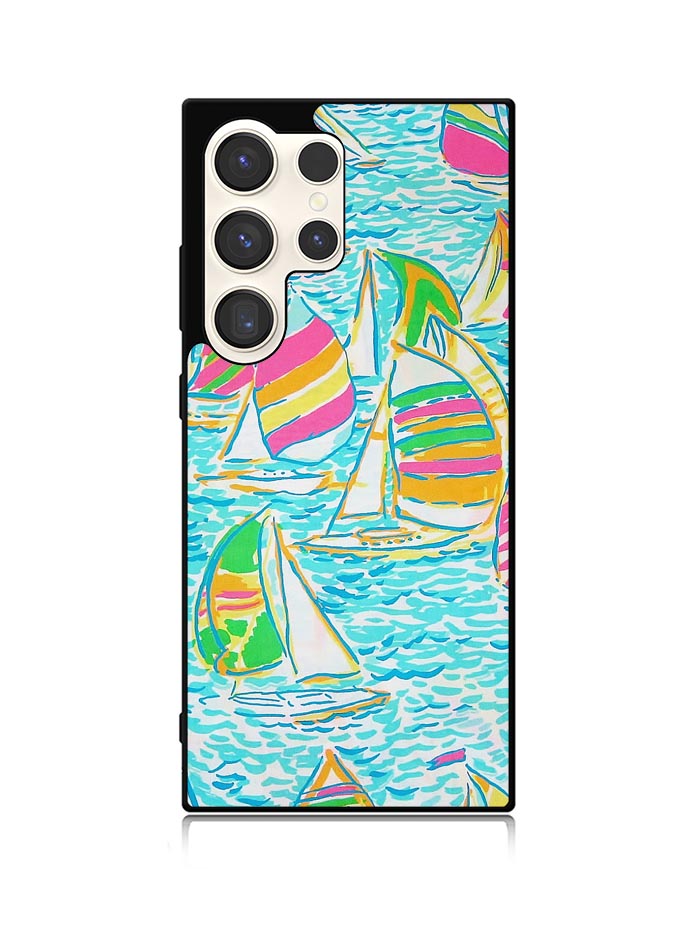 Lilly Pulitzer Sailboat Samsung Galaxy S24 Ultra 5G Case