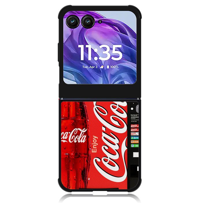 Coca-Cola Vending Machine 1st Motorola Moto Razr Plus 2024 , Moto Razr+ 2024 Case