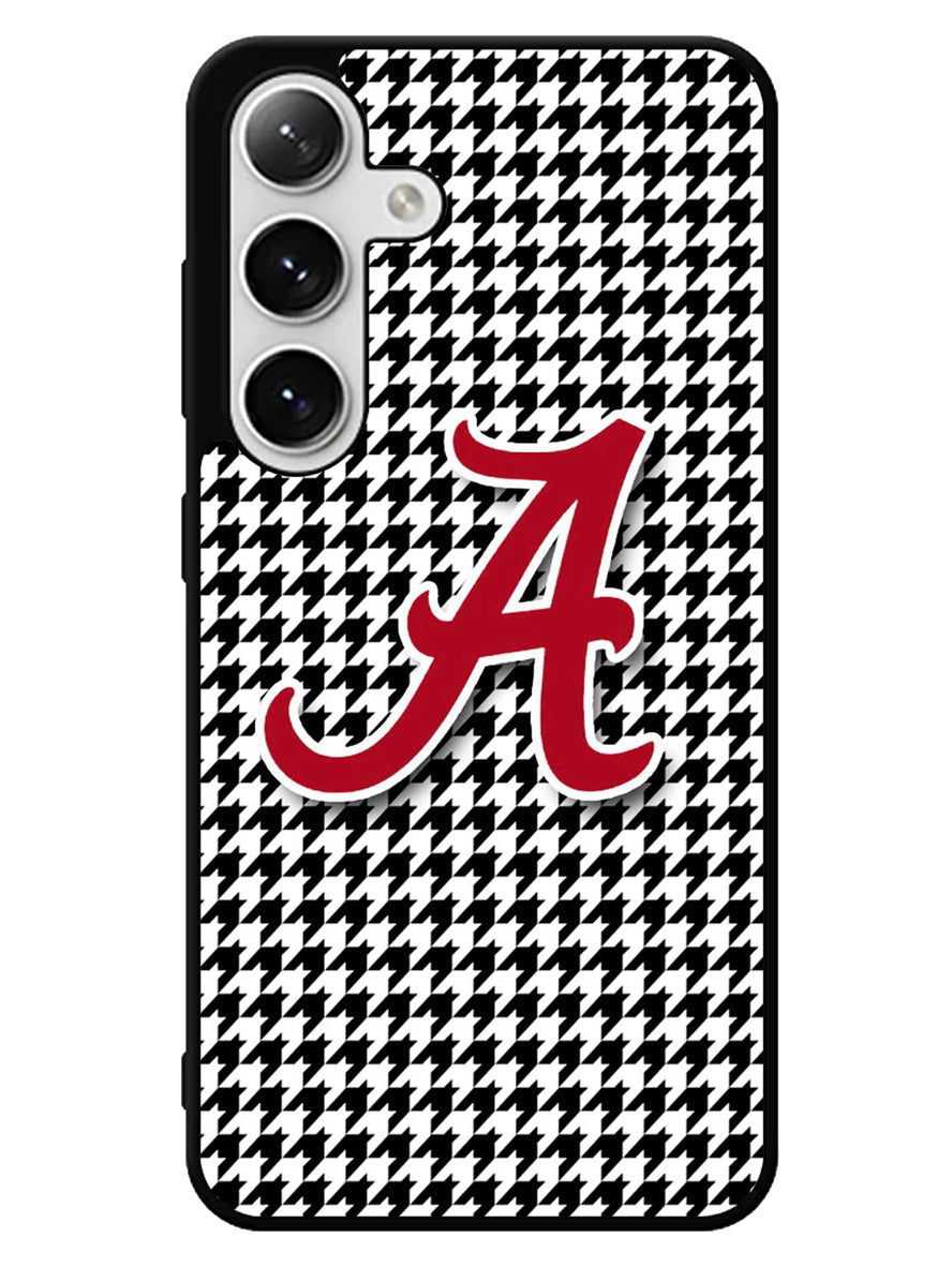 Alabama Houndstooth Crimson Tide Samsung Galaxy S24 5G Case