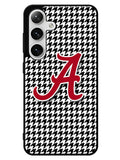 Alabama Houndstooth Crimson Tide Samsung Galaxy S24 5G Case