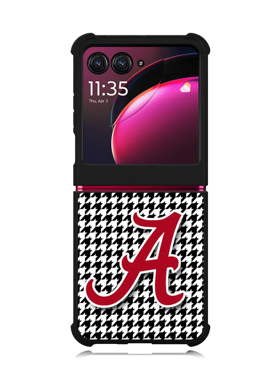 Alabama Houndstooth Crimson Tide Motorola Moto Razr Plus 2023 , Moto Razr+ 2023 Case