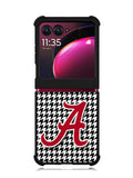 Alabama Houndstooth Crimson Tide Motorola Moto Razr Plus 2023 , Moto Razr+ 2023 Case