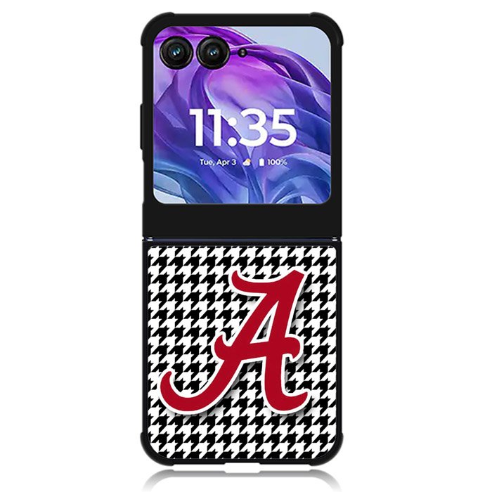 Alabama Houndstooth Crimson Tide Motorola Moto Razr Plus 2024 , Moto Razr+ 2024 Case