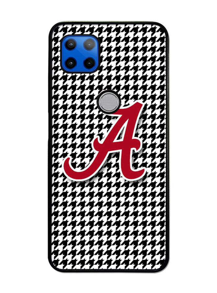 Alabama Houndstooth Crimson Tide Motorola Moto G 5G Case , Moto One 5G Ace Case
