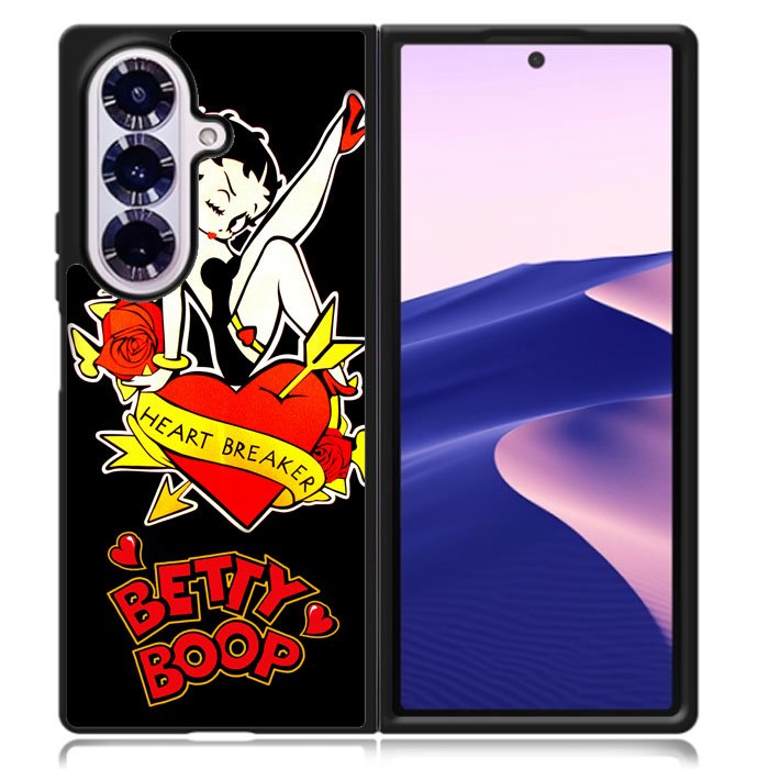 Betty Boop Heart Breaker Samsung Galaxy Z Fold 7 Case OV1333