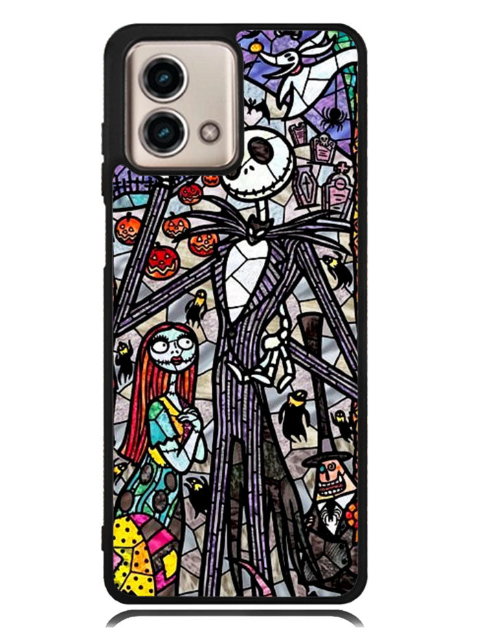 Nightmare Before Christmas Art Glass Motorola Moto G Stylus 5G 2023 Case