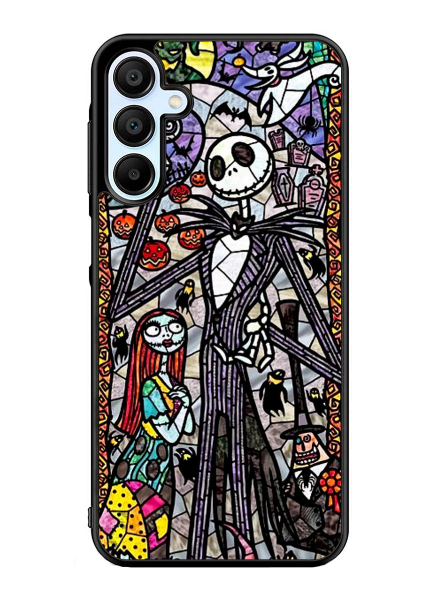 Nightmare Before Christmas Art Glass Samsung Galaxy A25 5G Case