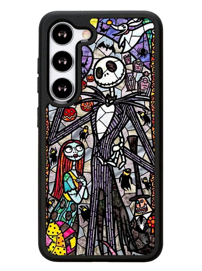 Nightmare Before Christmas Art Glass Samsung Galaxy S23 5G Case
