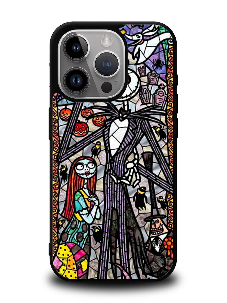 Nightmare Before Christmas Art Glass iPhone 15 Pro Case