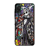 Nightmare Before Christmas Art Glass Samsung Galaxy A07 Case