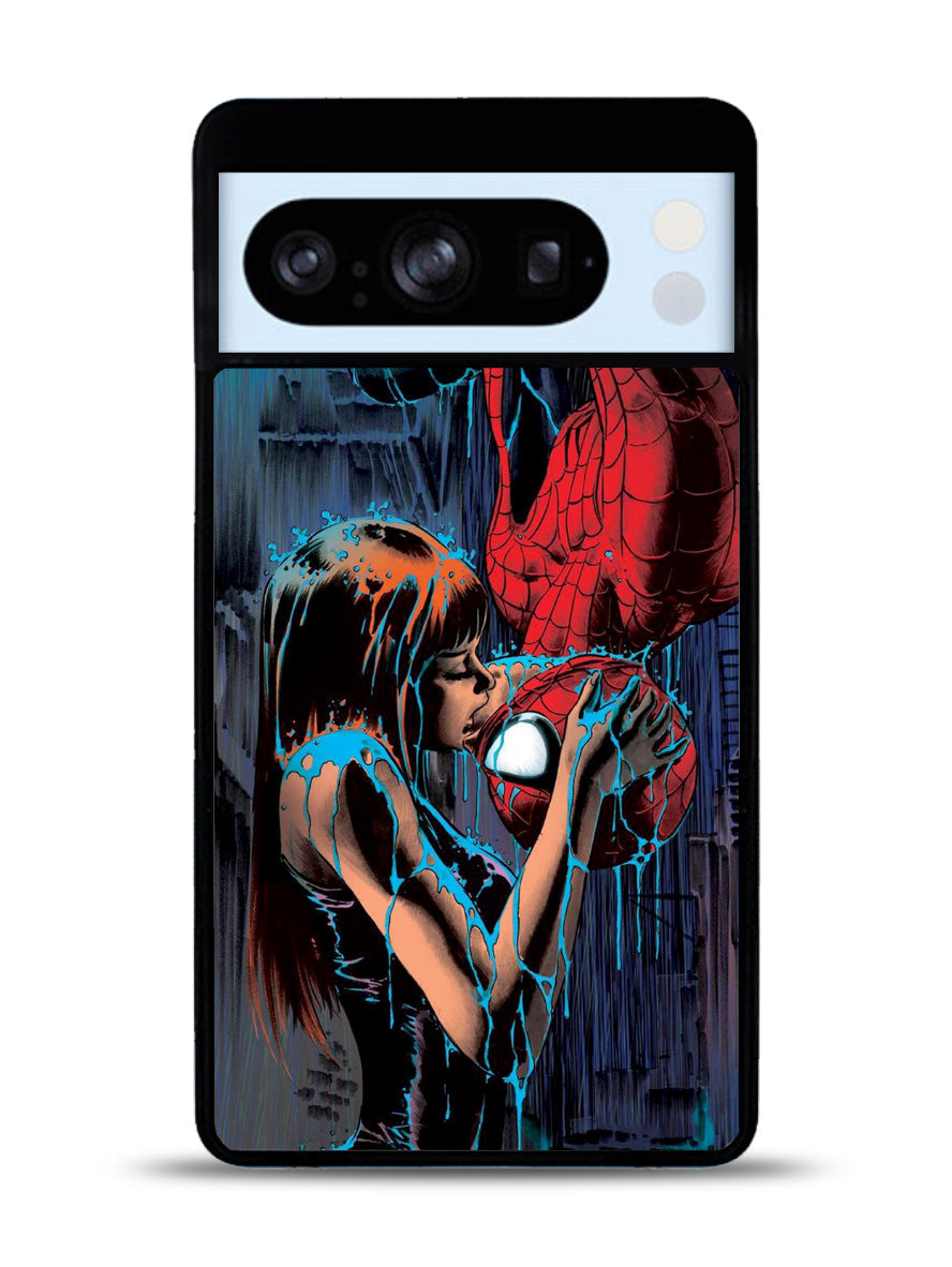 Spiderman Mary Jane Kissing Google Pixel 8 Pro Case QC1356