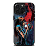 Spiderman Mary Jane Kissing iPhone 16 Pro Max Case OV1356