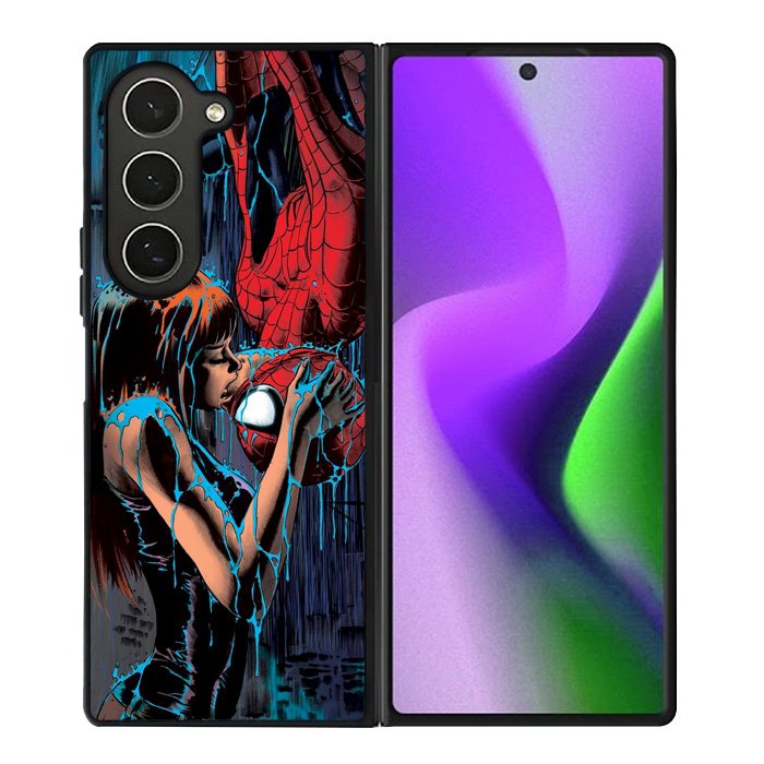 Spiderman Mary Jane Kissing Samsung Galaxy Z Fold 6 5G 2024 Case OV1356