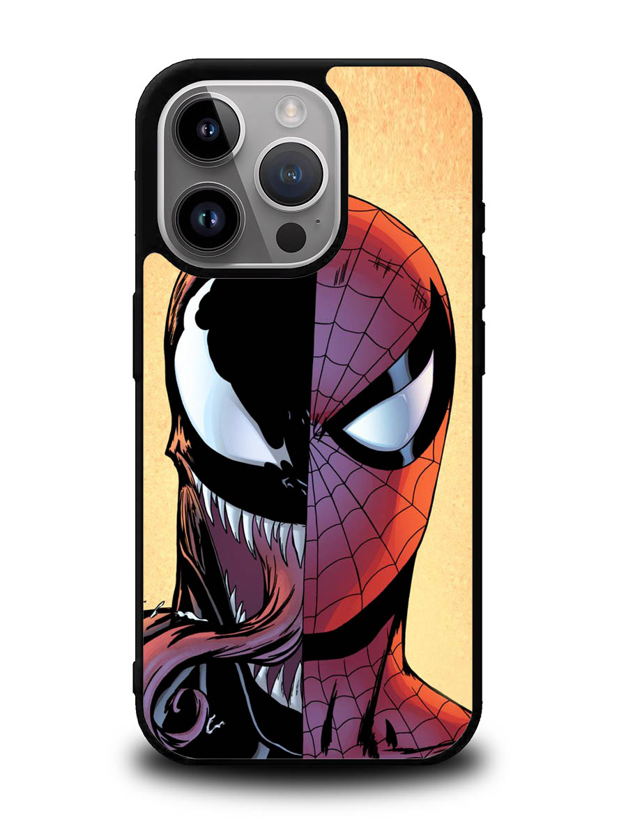 Venom Vs Spiderman Face iPhone 16 Pro Max Case QC1358