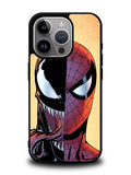 Venom Vs Spiderman Face iPhone 16 Pro Max Case QC1358