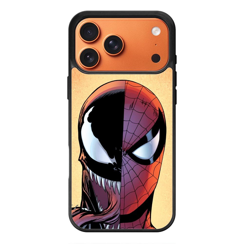 Venom Vs Spiderman Face iPhone 17 Pro Max Case QC1358