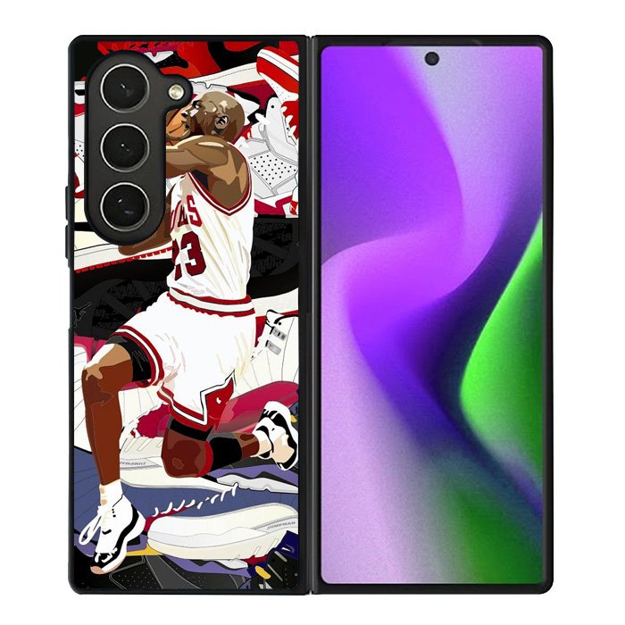 Michael Jordan 23 Samsung Galaxy Z Fold 6 Case