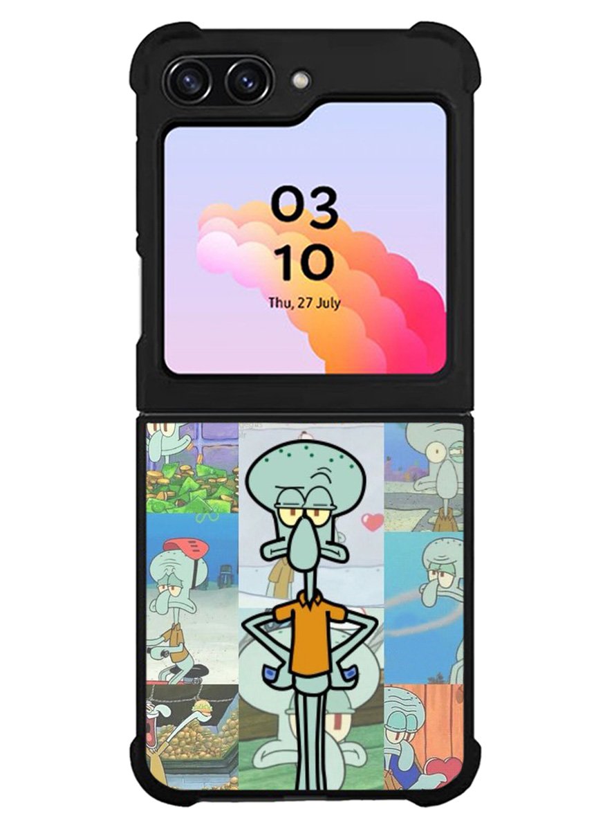 Squidward Spongebob Wallpaper Samsung Galaxy Z Flip 5 5G 2023 Case OV1409