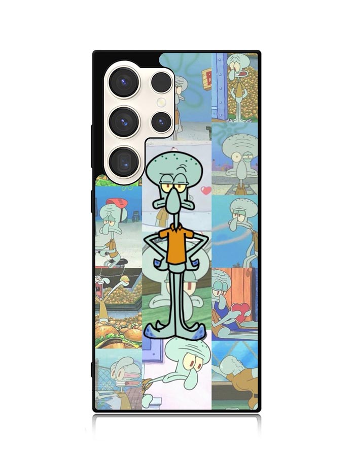 Squidward Spongebob Wallpaper Samsung Galaxy S24 Ultra 5G Case OV1409