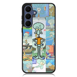 Squidward Spongebob Wallpaper Samsung Galaxy S25 FE Case OV1409