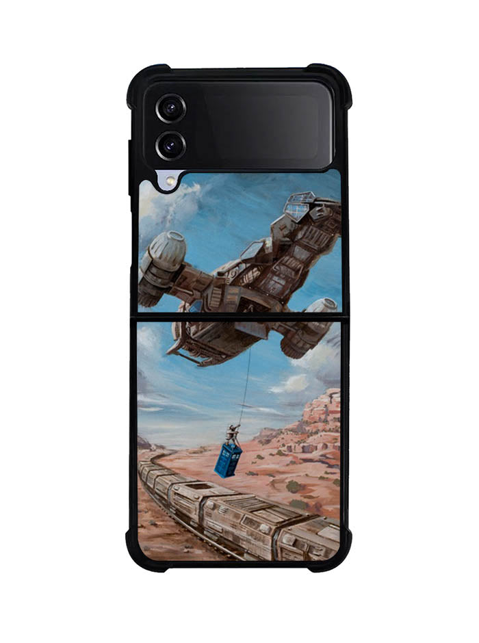 Time Job Firefly Tardis Doctor Who Samsung Galaxy Z Flip 4 5G 2022 Case