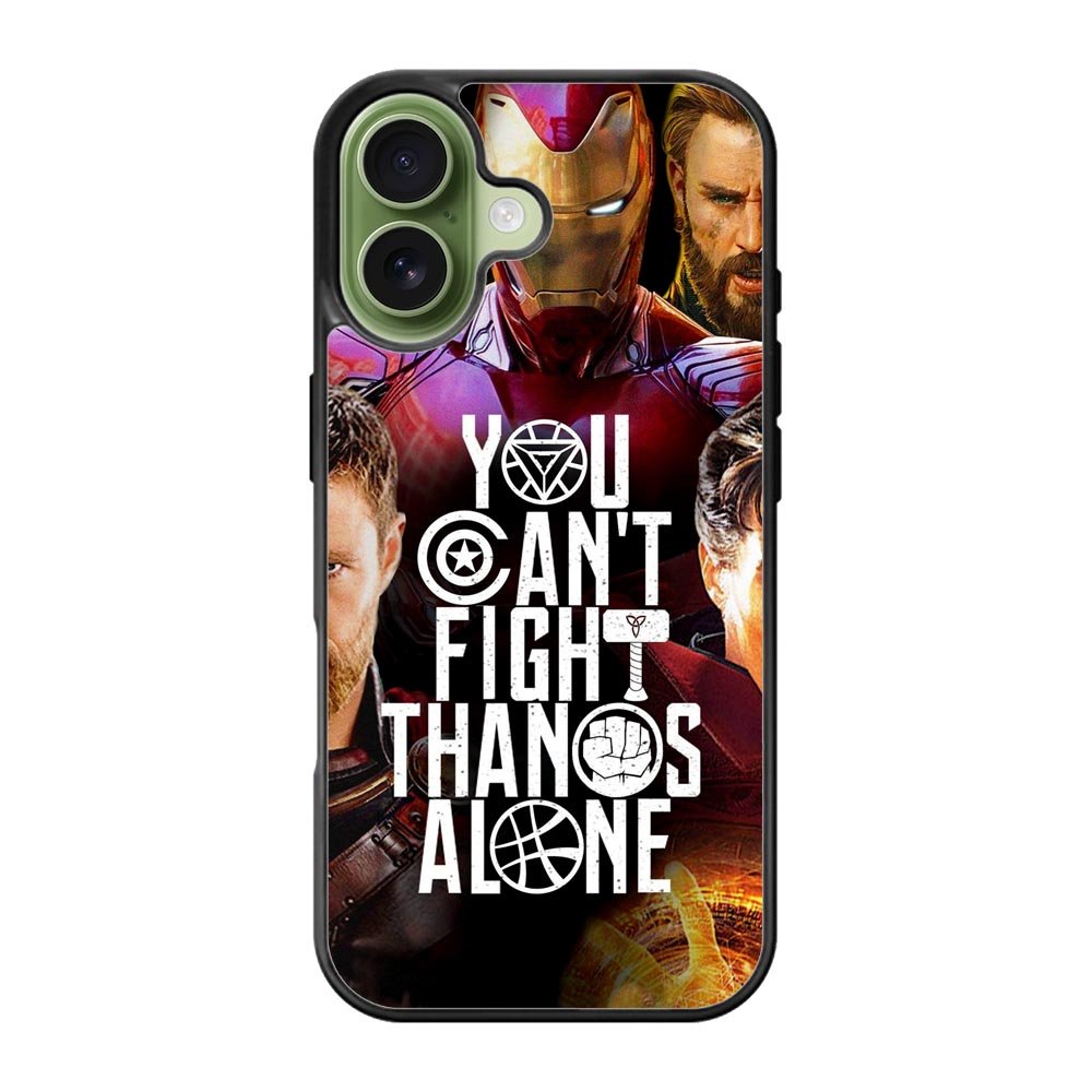 Avengers You Cant Fight Thanos Alone iPhone 17 Case OV1427