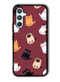 Cat Pattern Wallpaper Samsung Galaxy A14 5G Case QC1436