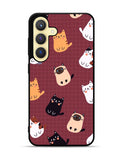 Cat Pattern Wallpaper Samsung Galaxy S23 5G Case QC1436