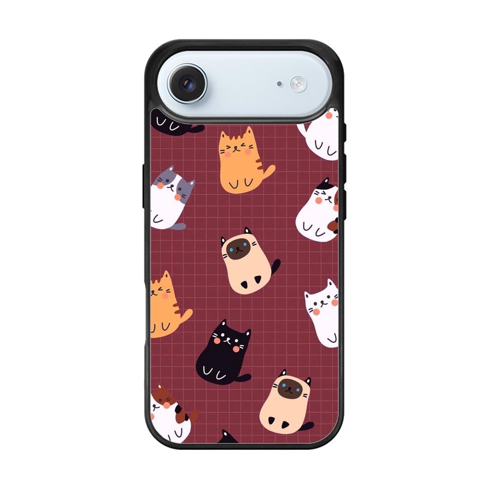 Cat Pattern Wallpaper iPhone Air Case QC1436