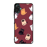 Cat Pattern Wallpaper Samsung Galaxy A07 Case QC1436