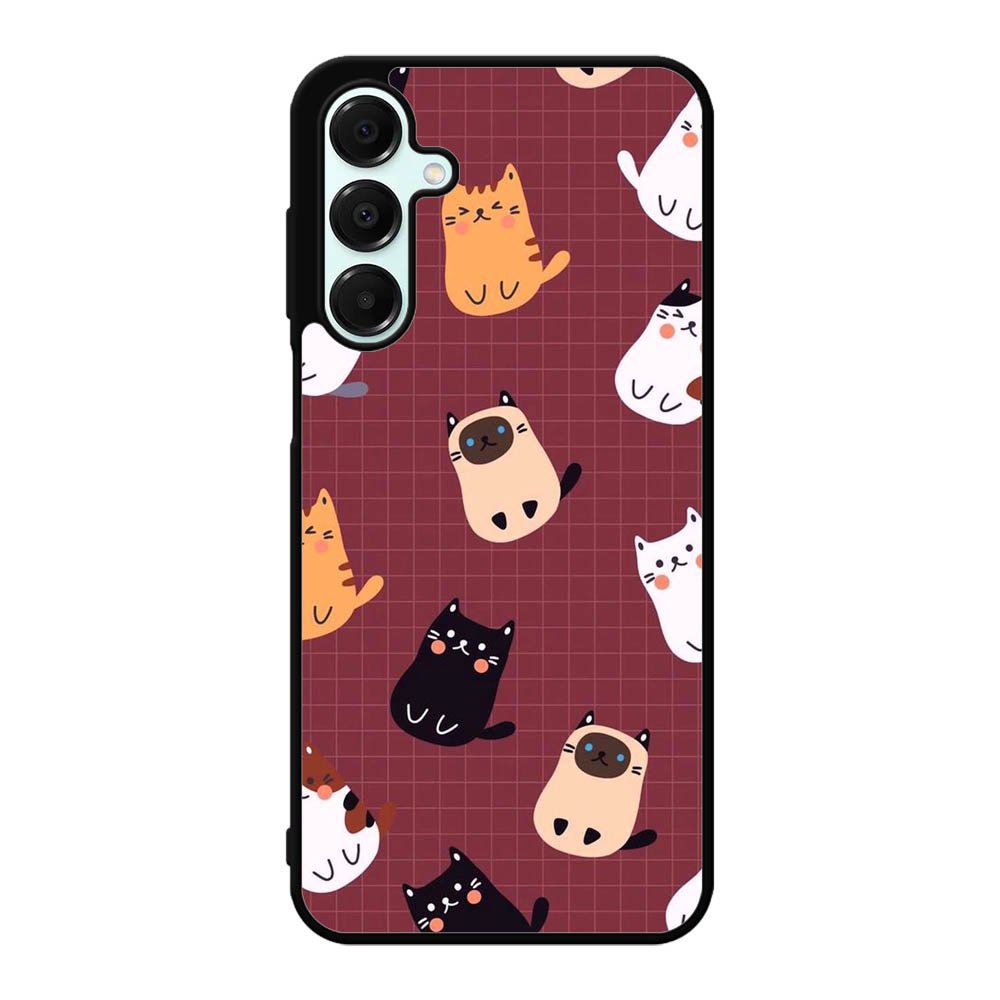 Cat Pattern Wallpaper Samsung Galaxy A16 Case OV1436