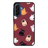 Cat Pattern Wallpaper Samsung Galaxy A17 Case QC1436