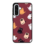 Cat Pattern Wallpaper Samsung Galaxy A36 5G Case RC1436
