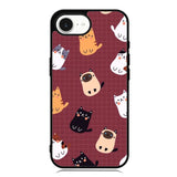 Cat Pattern Wallpaper iPhone 16e Case OV1436