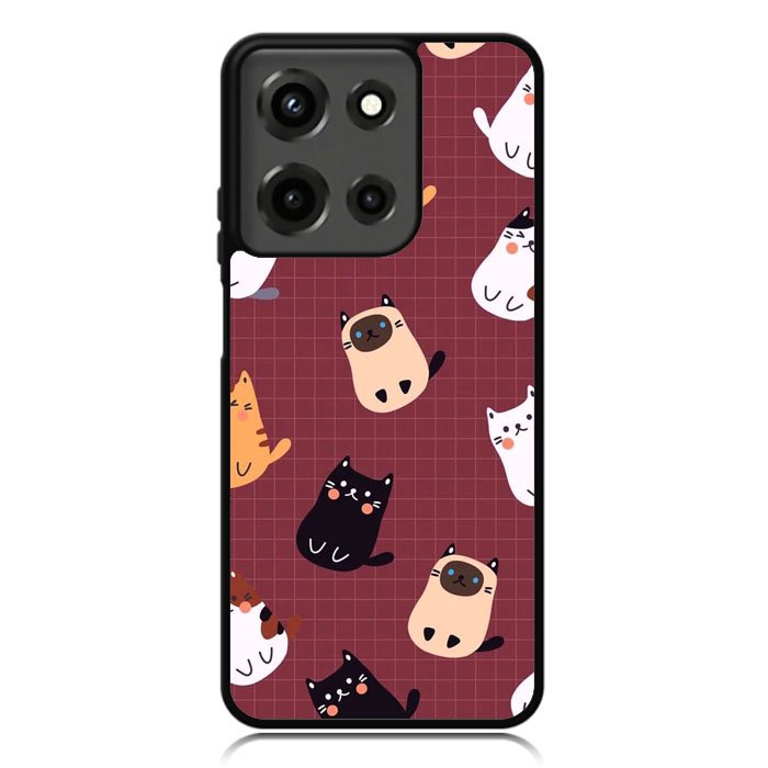 Cat Pattern Wallpaper Motorola Moto G 5G 2025 Case OV1436