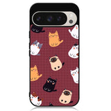 Cat Pattern Wallpaper Google Pixel 9 | Pixel 9 Pro Case OV1436